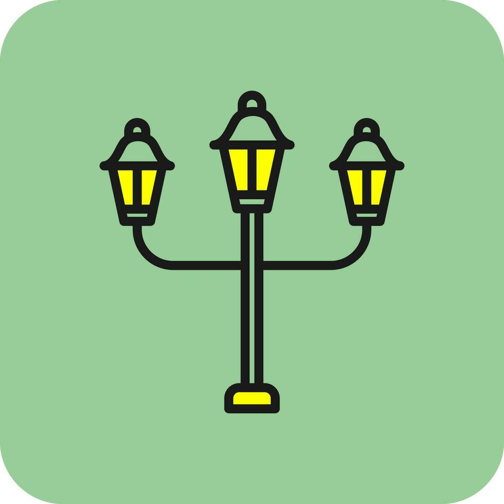 Streert Lamp Vector Icon Design