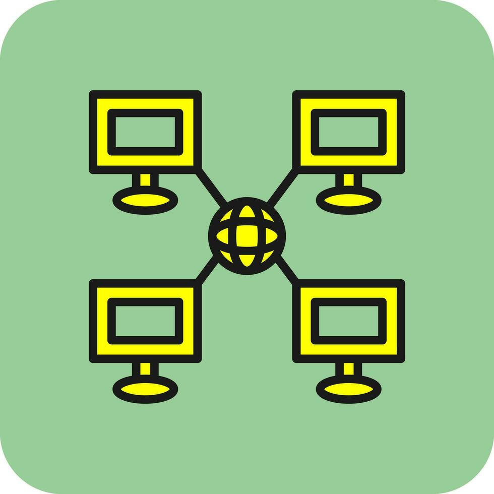 Local network Vector Icon Design