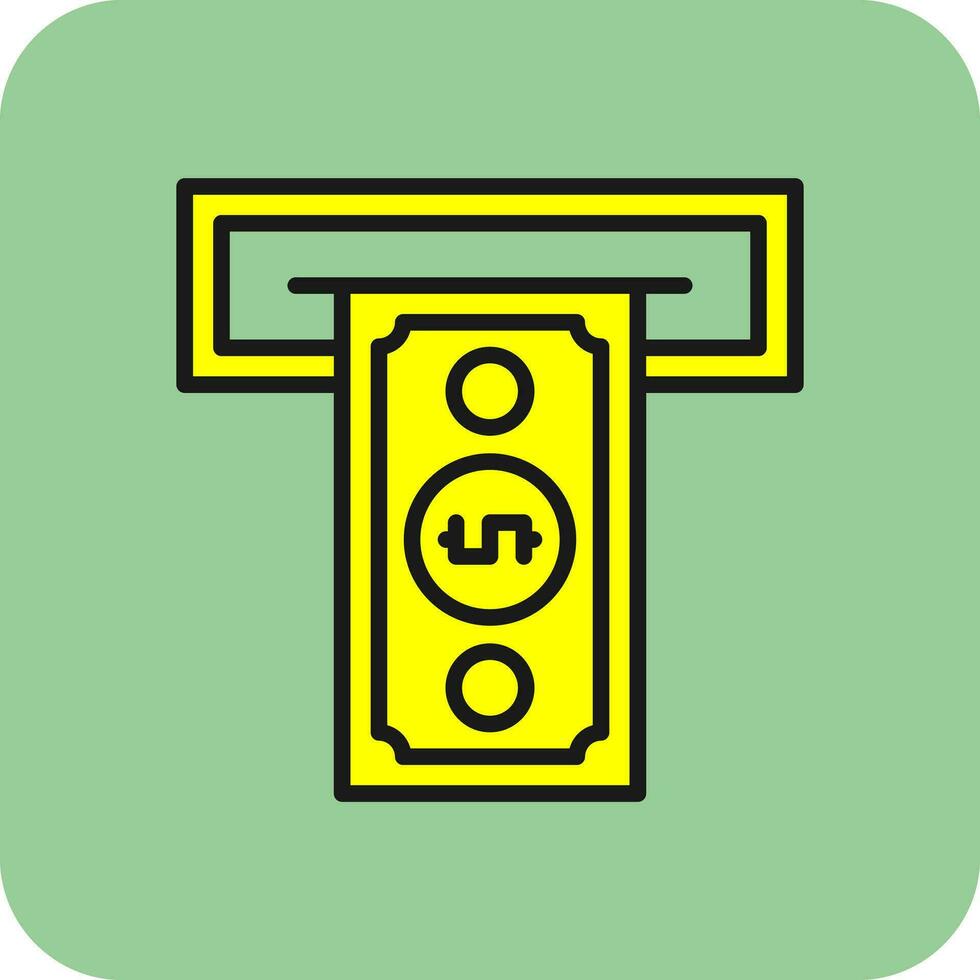 Cash withdrawal Vector Icon Design