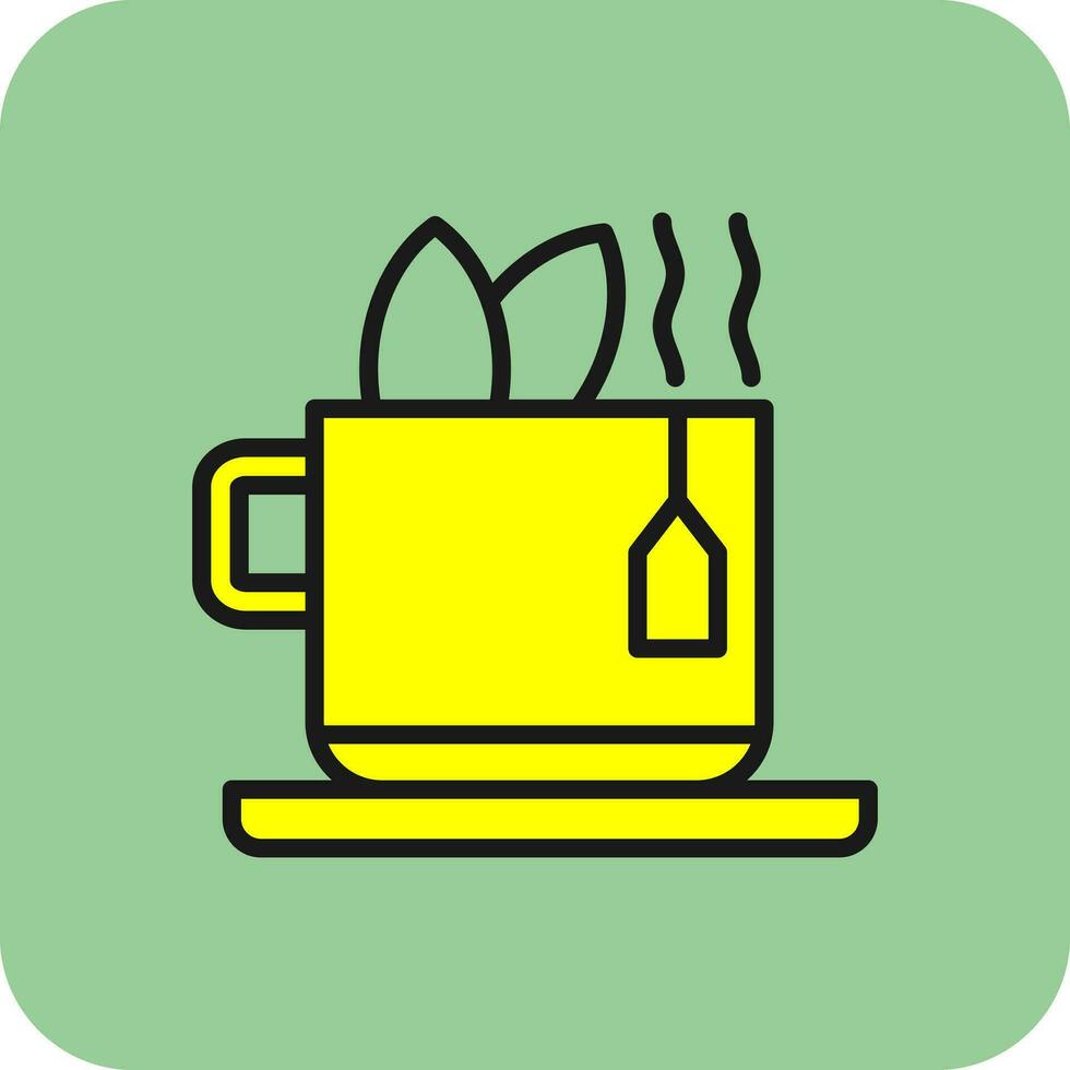 matcha té vector icono diseño