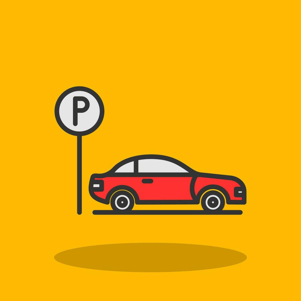 Parking Vector Icon Design