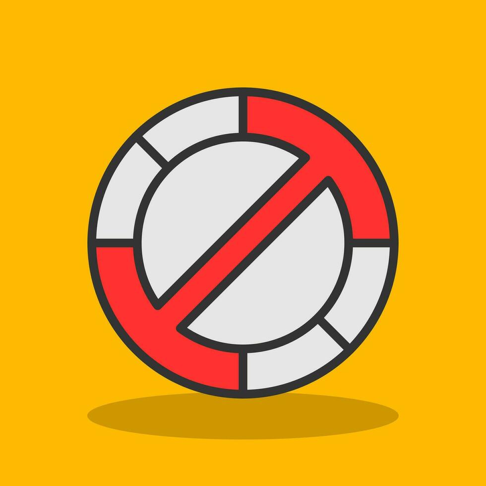 prohibido vector icono diseño