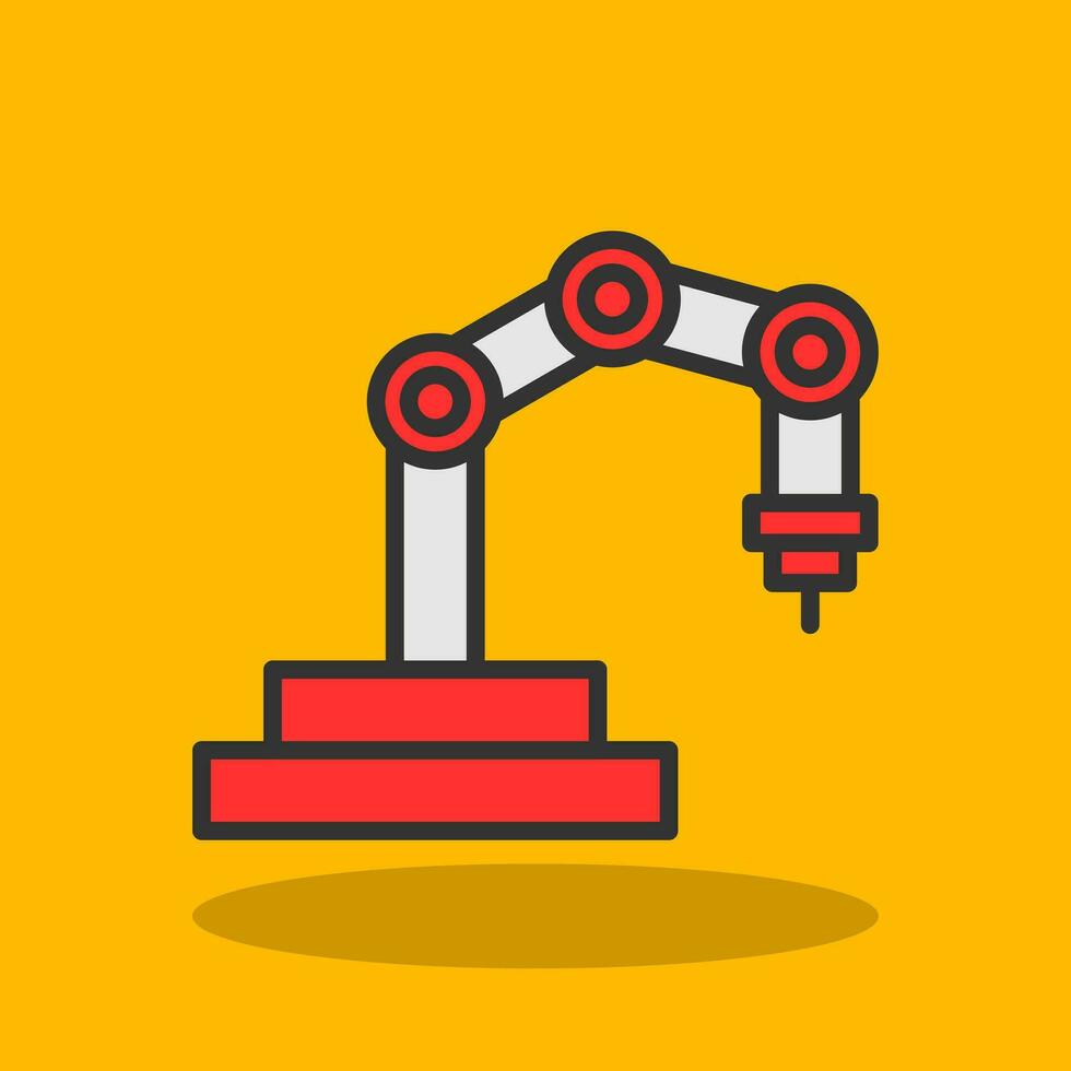 Robot arm Vector Icon Design