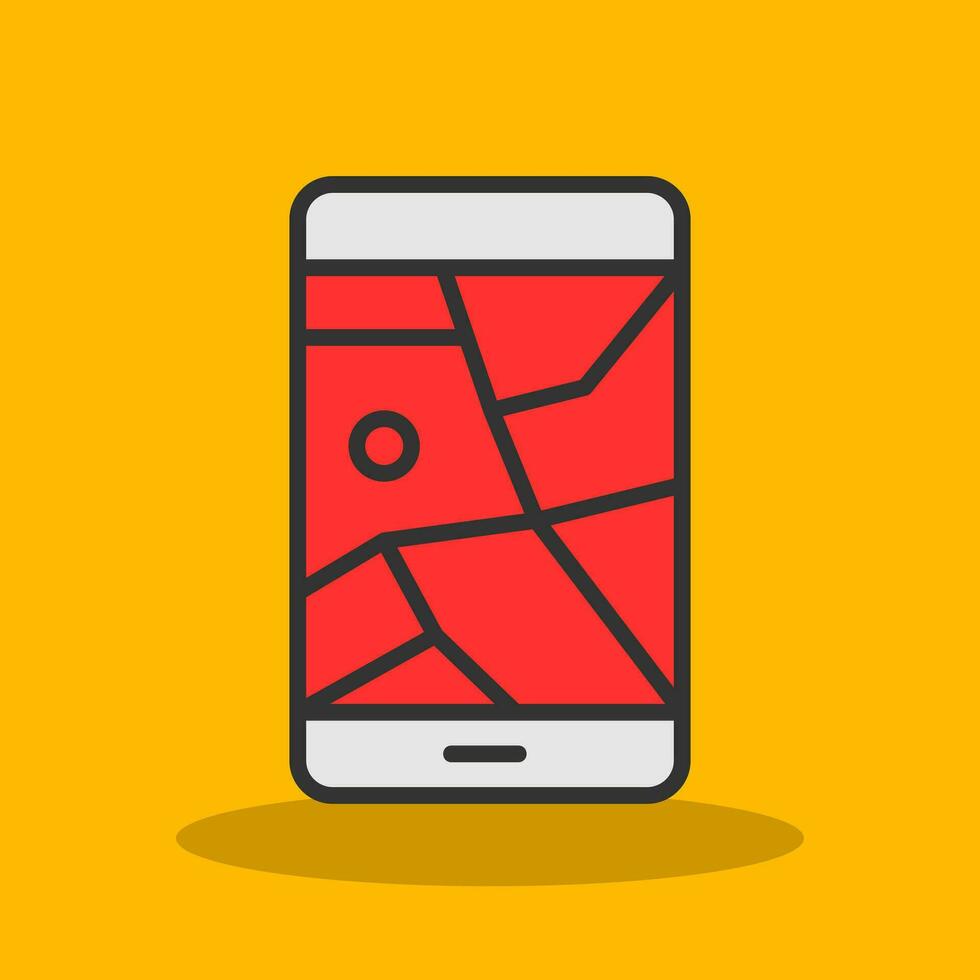 Gps phone Vector Icon Design