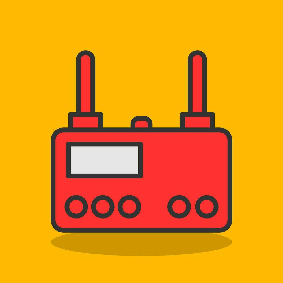 Wireless router Vector Icon Design