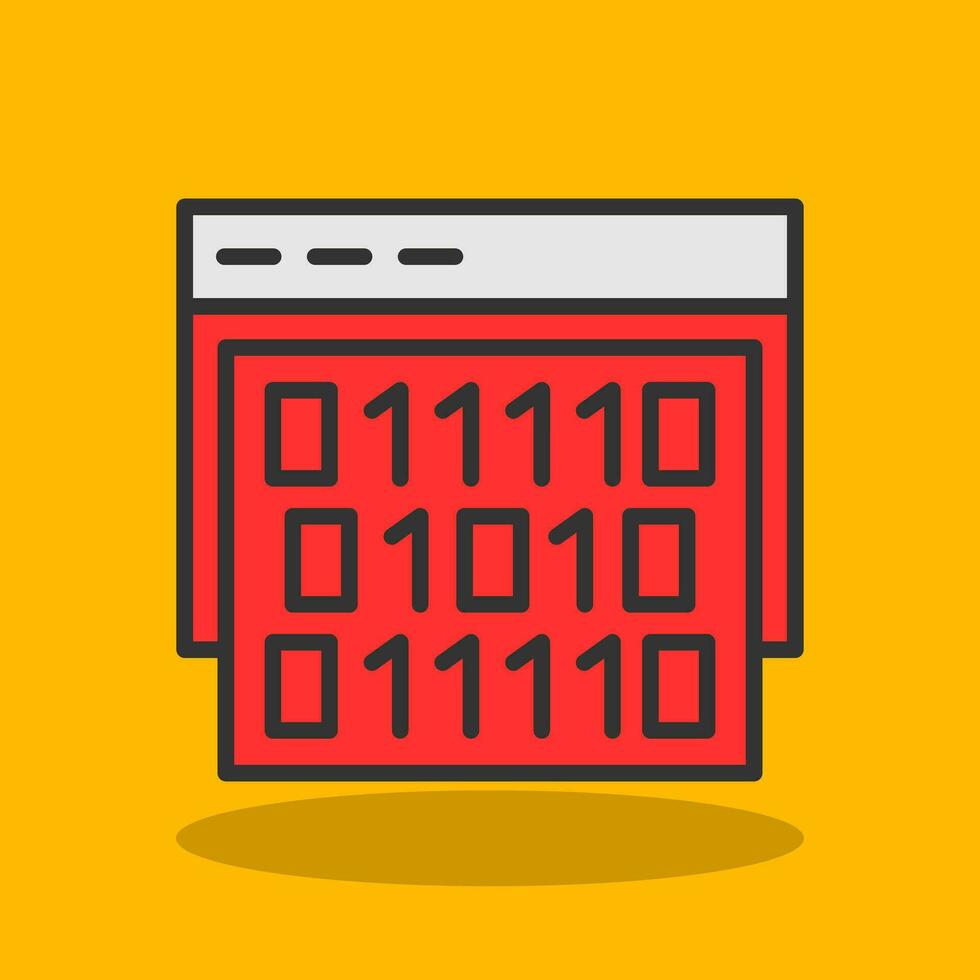 Binary code Vector Icon Design