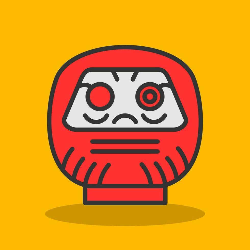 Daruma Vector Icon Design