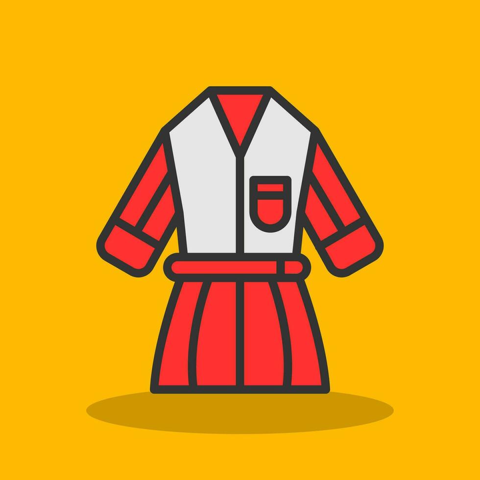 Kimono Vector Icon Design