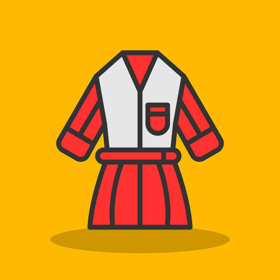 diseño de icono de vector de kimono