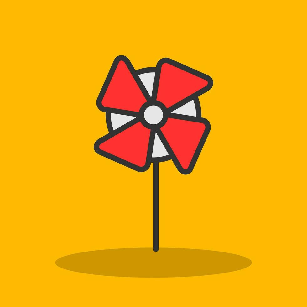 Pinwheel Vector Icon Design