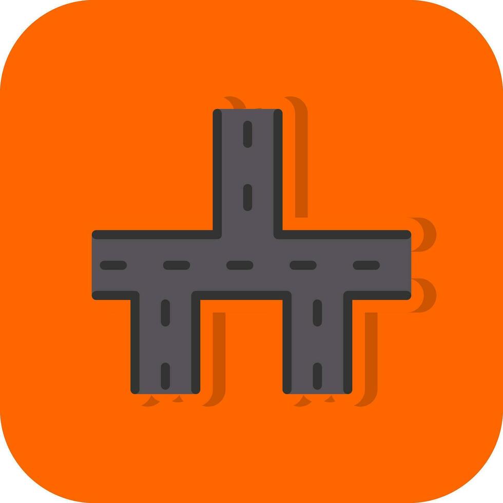 Crossroads Vector Icon Design