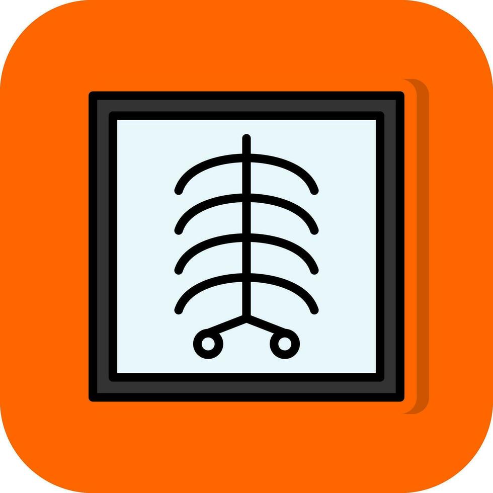 diseño de icono de vector de rayos x