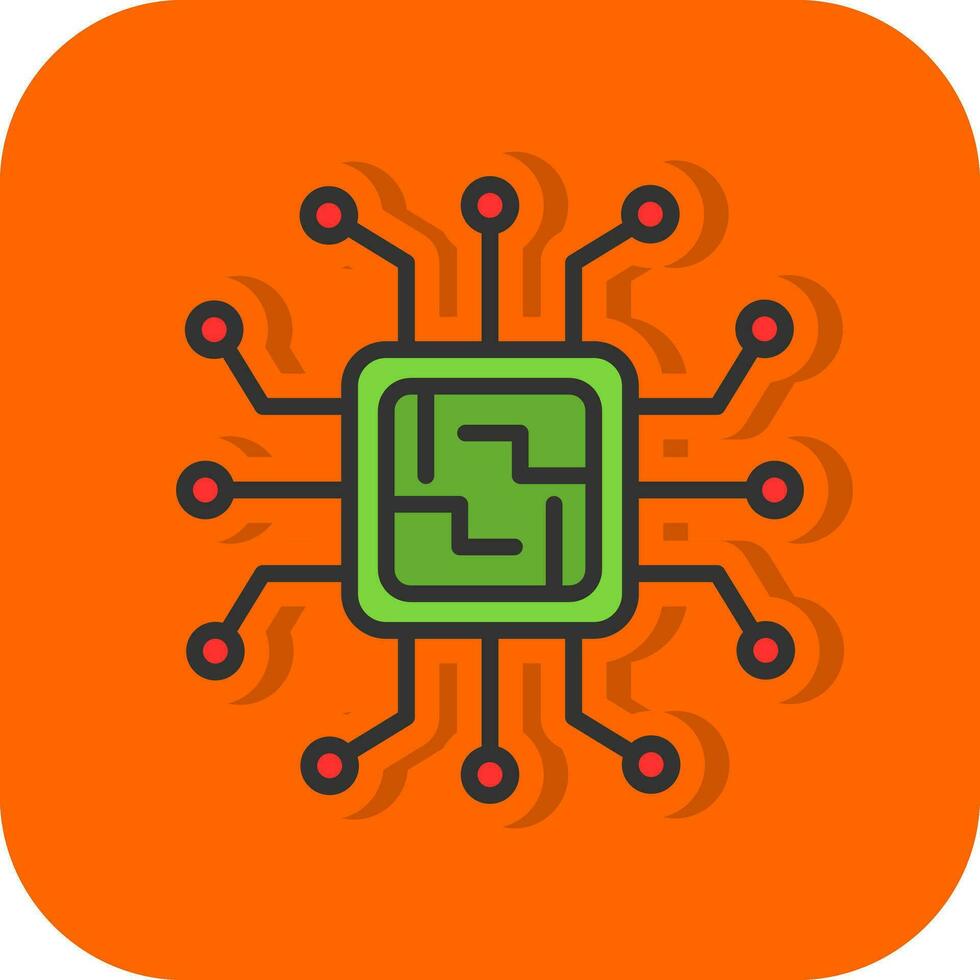 Microchip Vector Icon Design