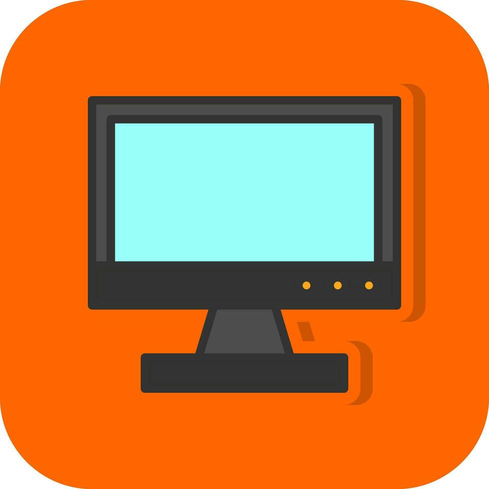 Tv monitor Vector Icon Design