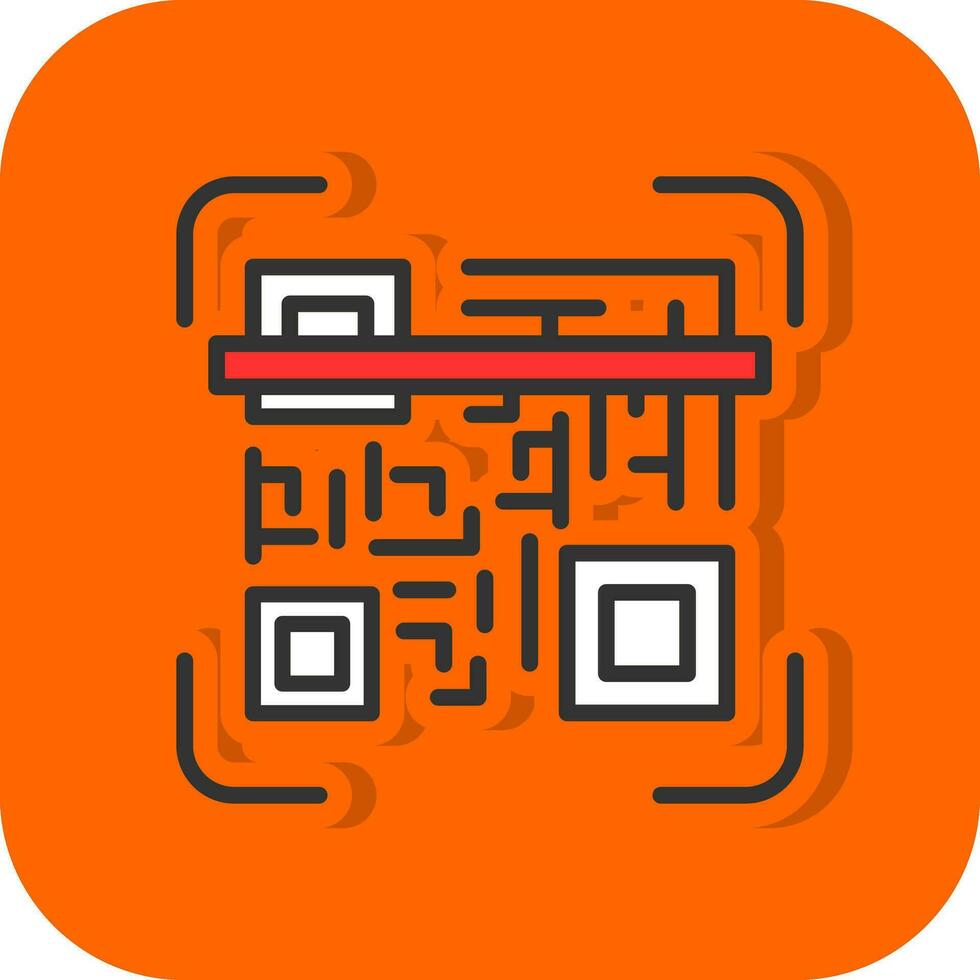 Qr code scan Vector Icon Design