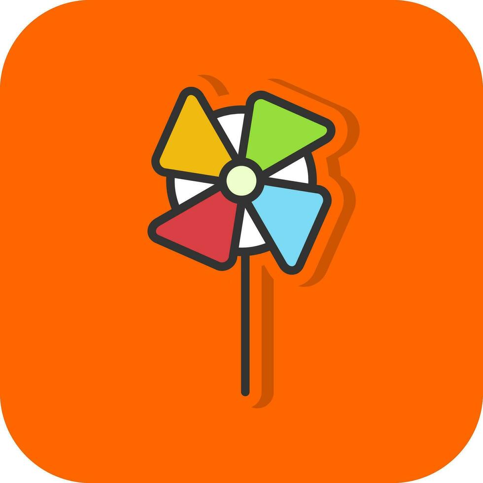 Pinwheel Vector Icon Design
