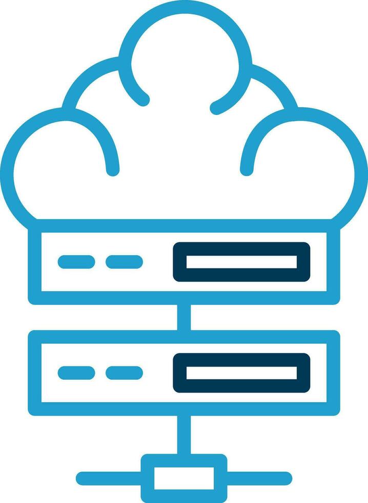 Cloud server Vector Icon Design