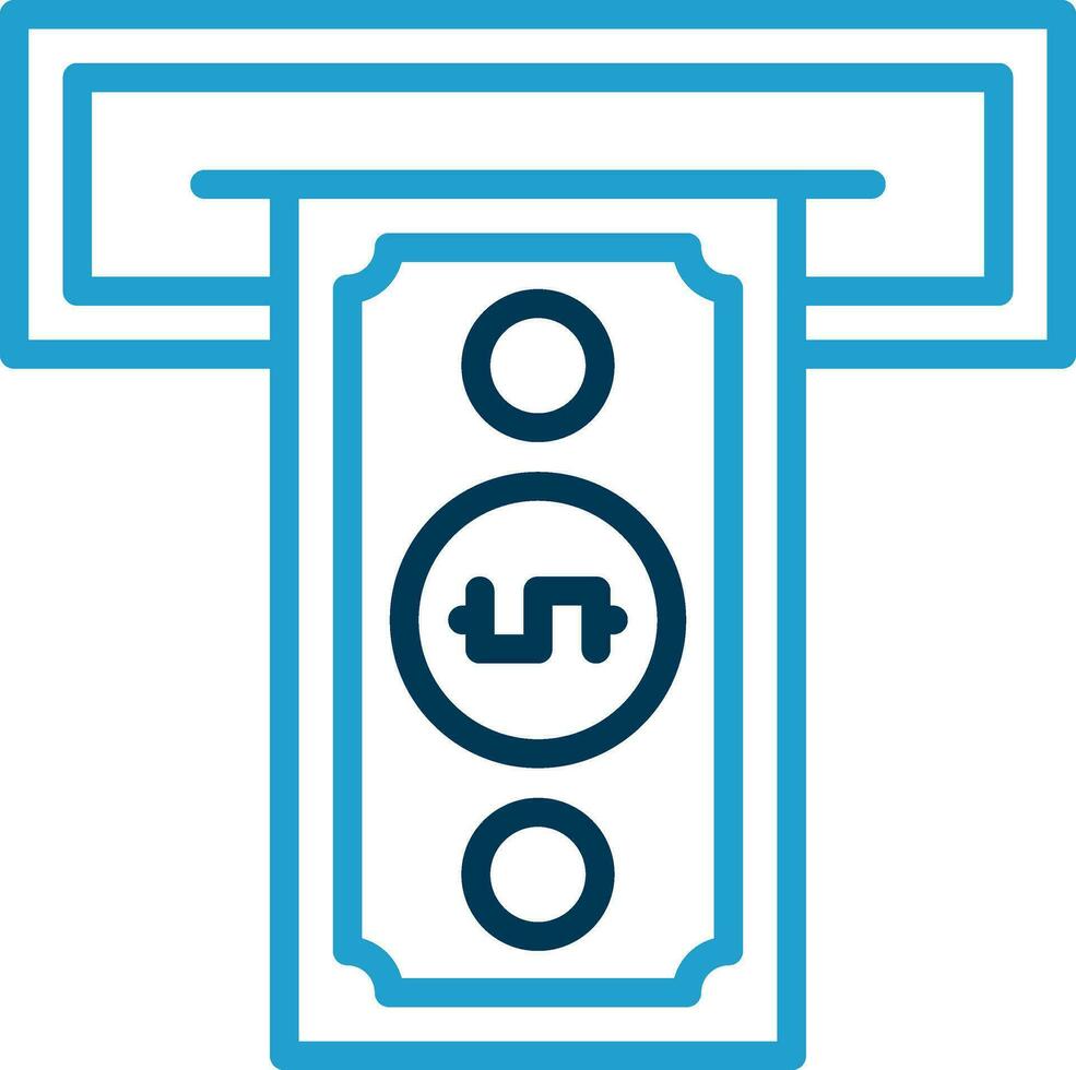 Cash withdrawal Vector Icon Design