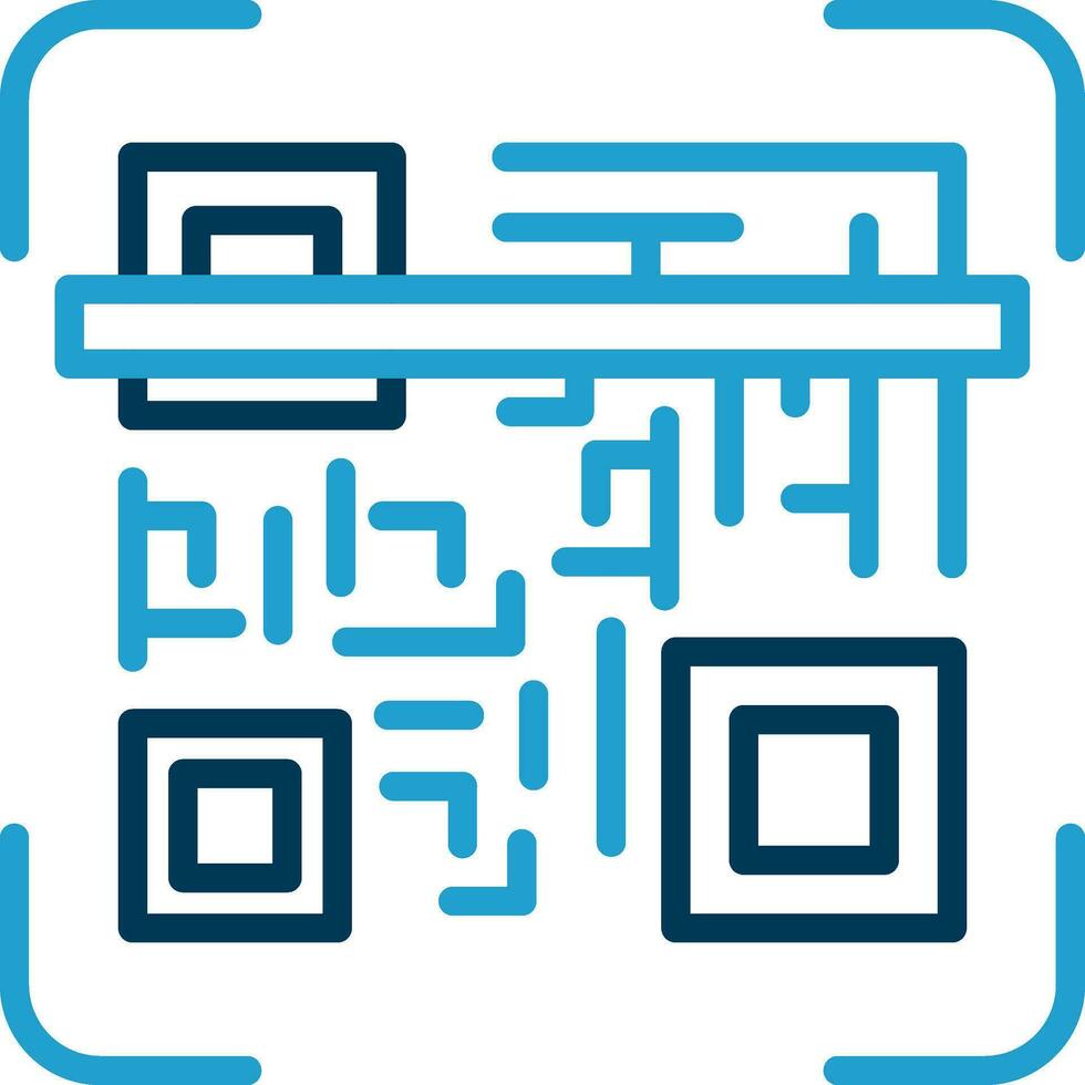 Qr code scan Vector Icon Design