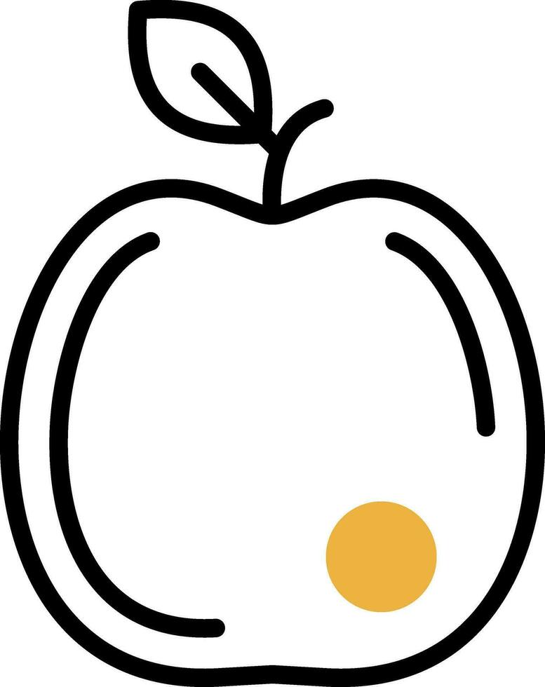 diseño de icono de vector de manzana