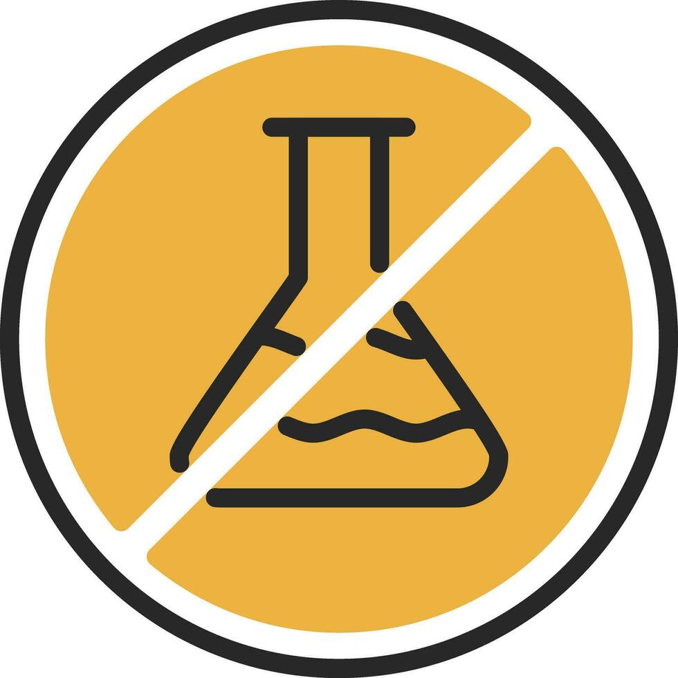 No Chemical Vector Icon Design