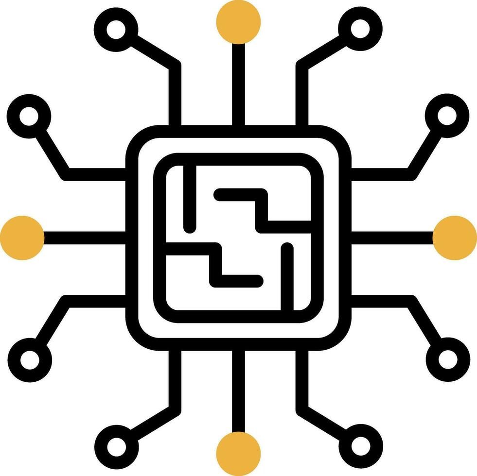 Microchip Vector Icon Design