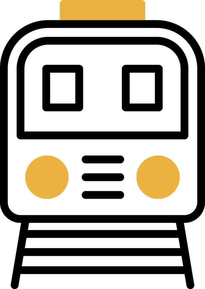 Tram Vector Icon Design