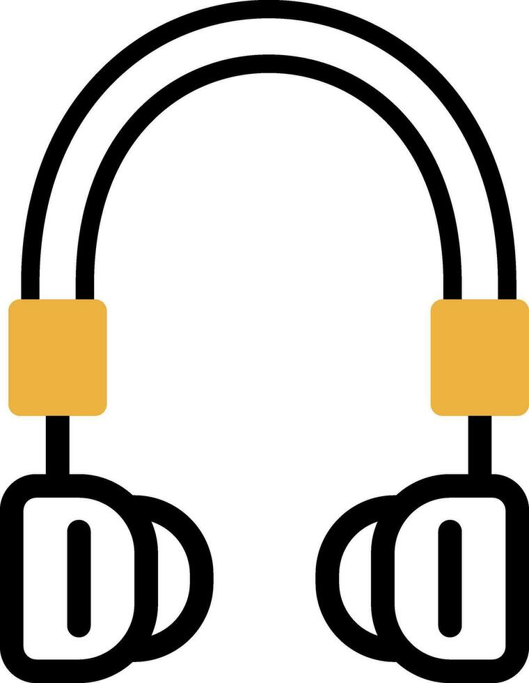 diseño de icono de vector de auriculares