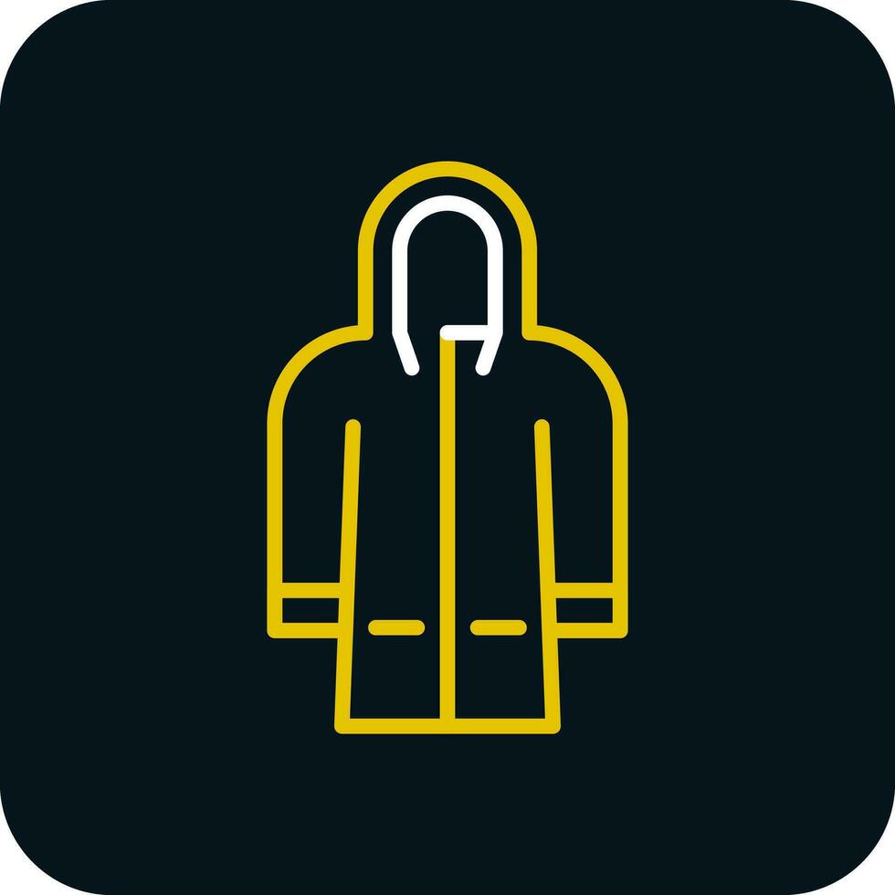 Raincoat Vector Icon Design