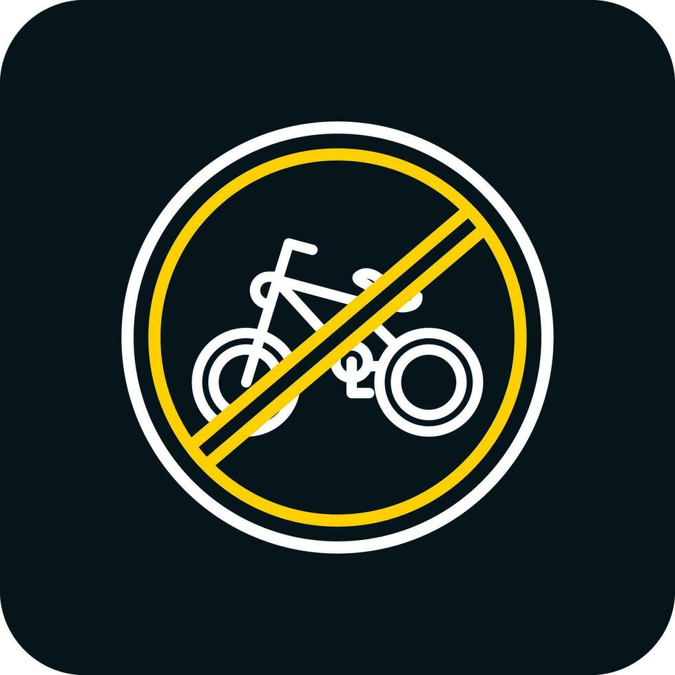 No Motorcycles Vector Icon Design