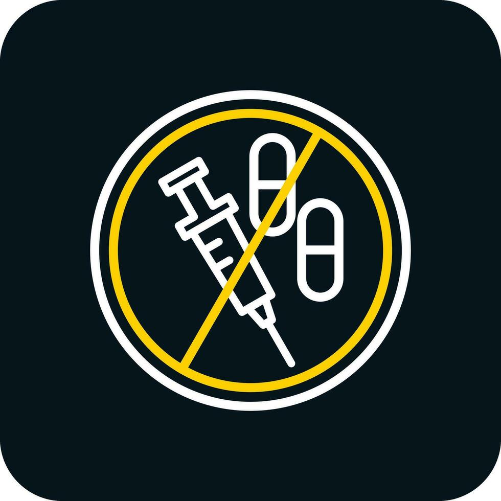 No Drugs Vector Icon Design