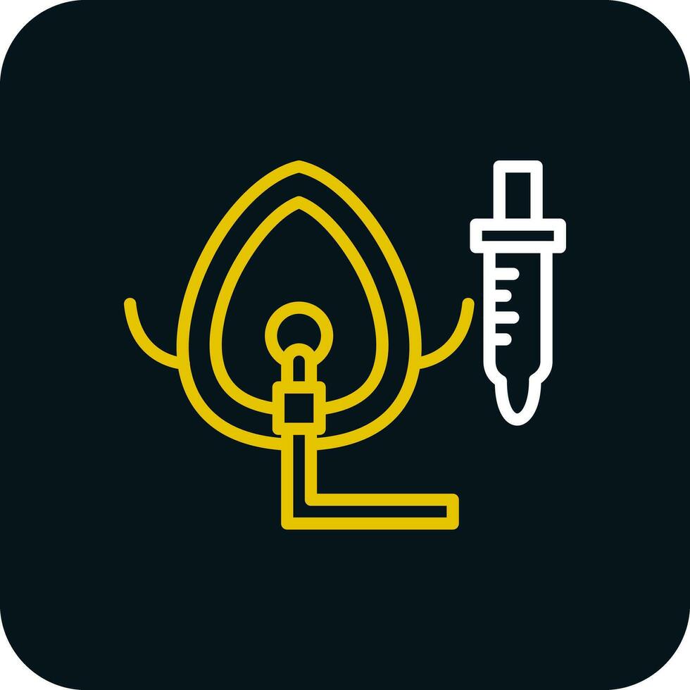 Oxygen Mask Vector Icon Design