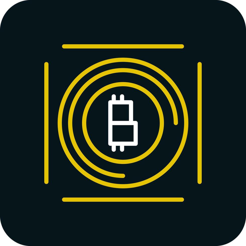 diseño de icono de vector de bitcoin