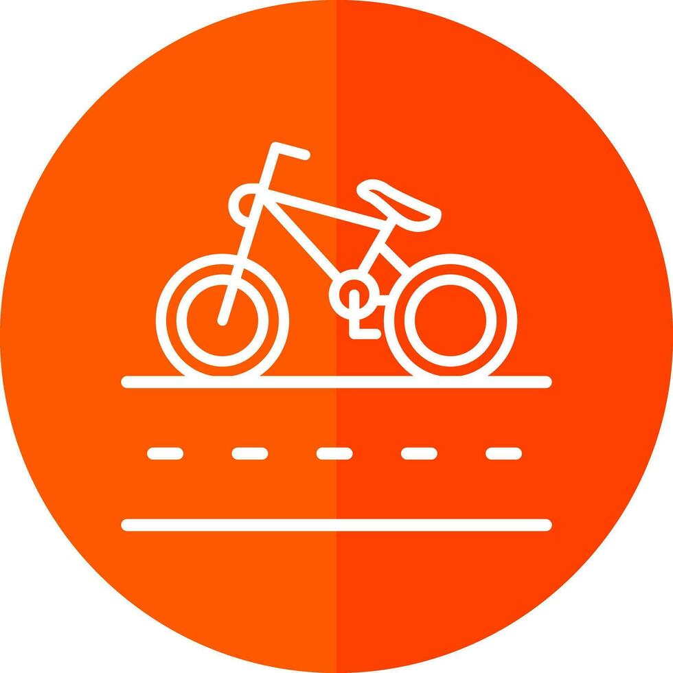 Cycle Lane Vector Icon Design