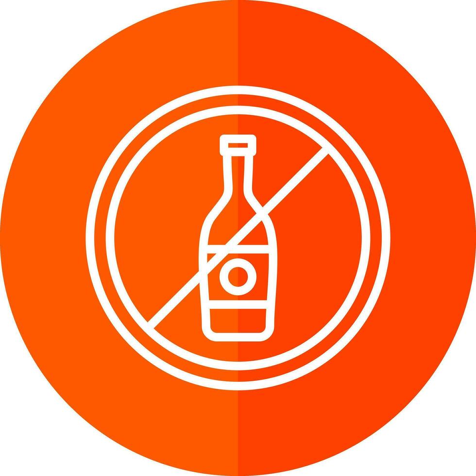 No Alcohol Vector Icon Design