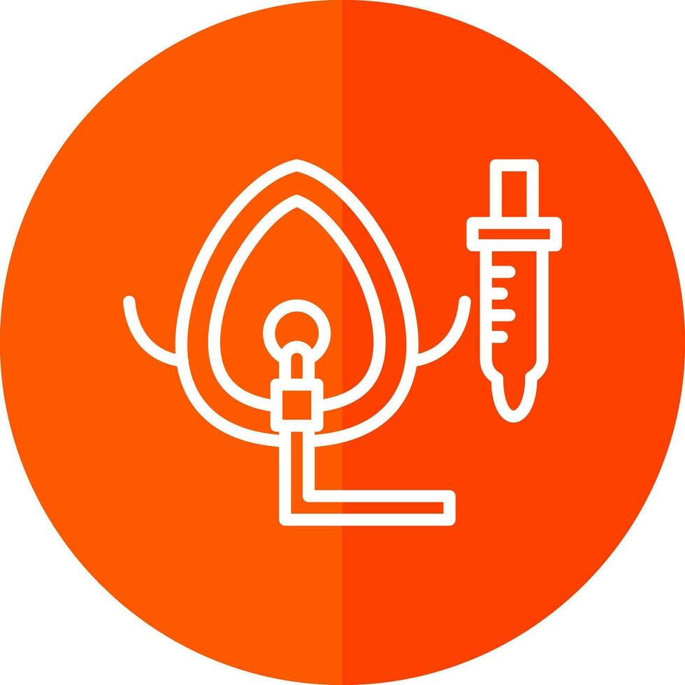 Oxygen Mask Vector Icon Design