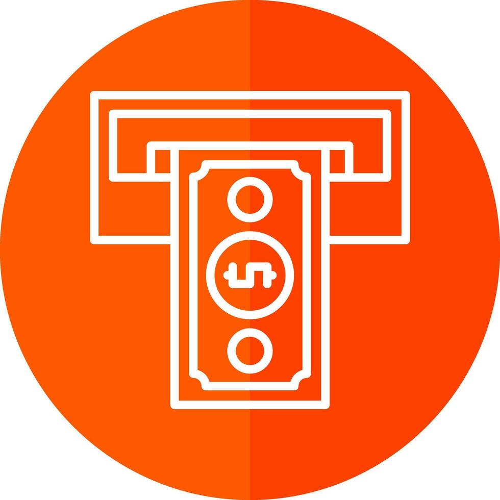 Cash withdrawal Vector Icon Design