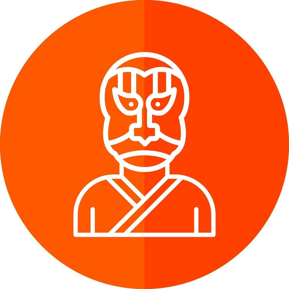 Kabuki Vector Icon Design