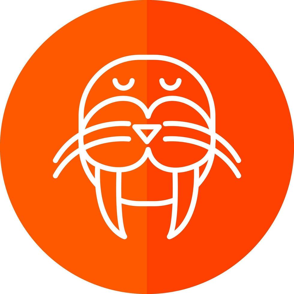 Walrus Vector Icon Design