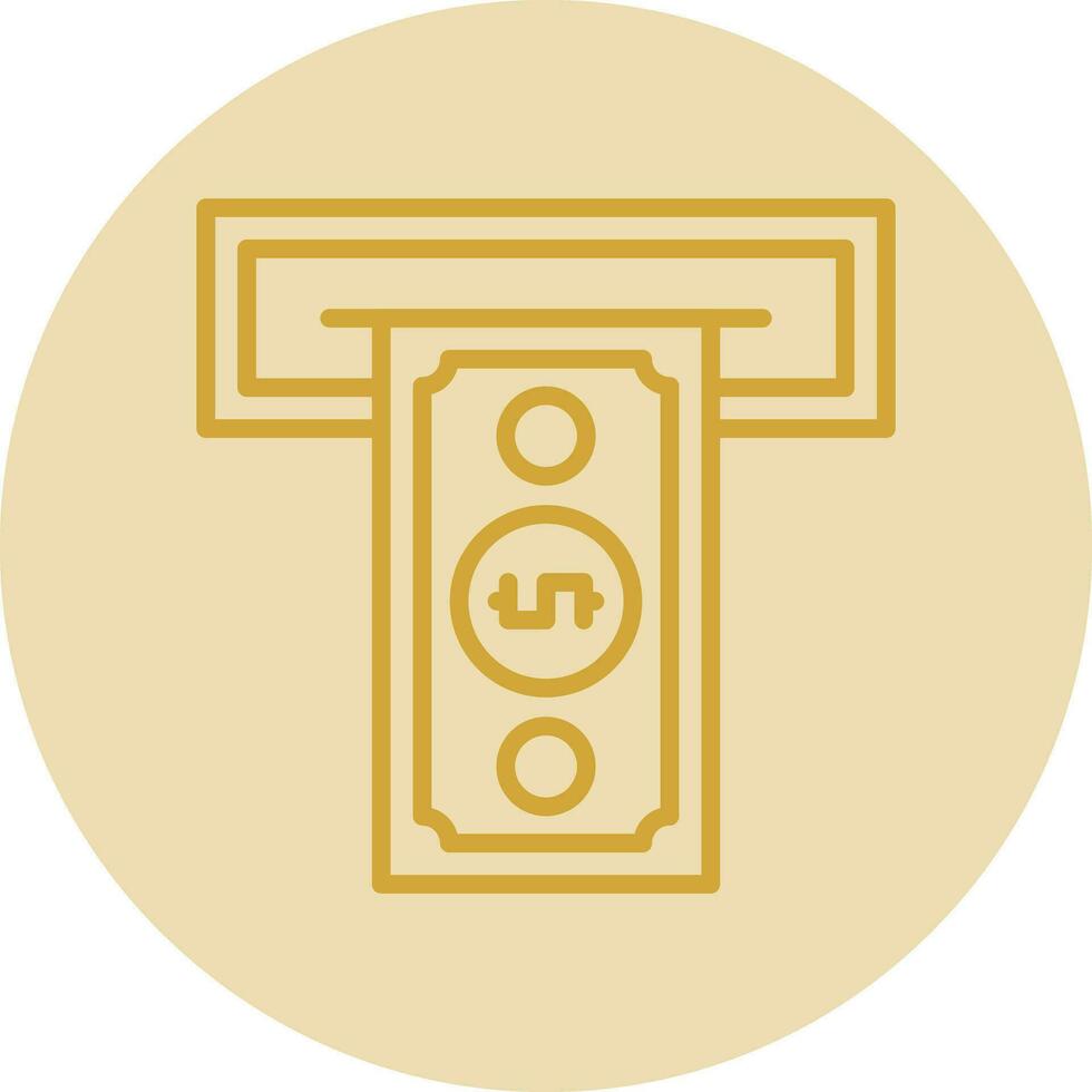 Cash withdrawal Vector Icon Design