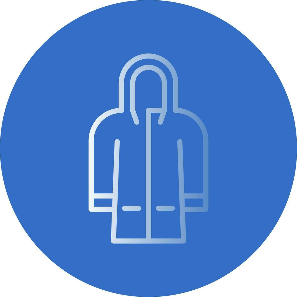 Raincoat Vector Icon Design