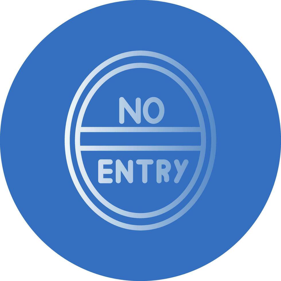 No Entry Vector Icon Design