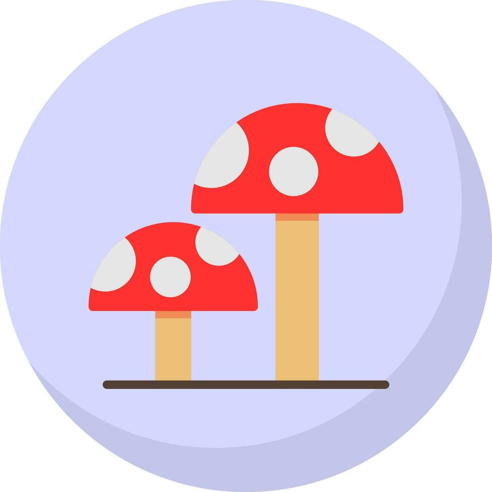 Mushrooms Vector Icon Design