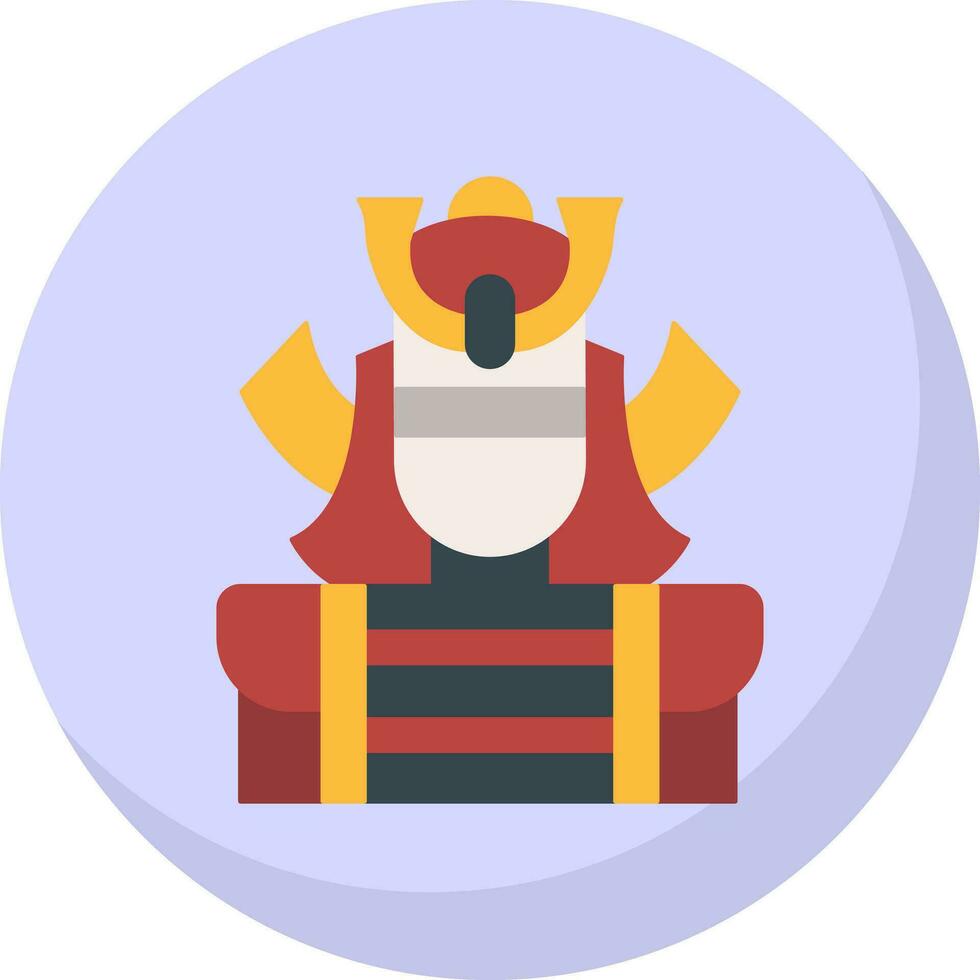 samurai vector icono diseño