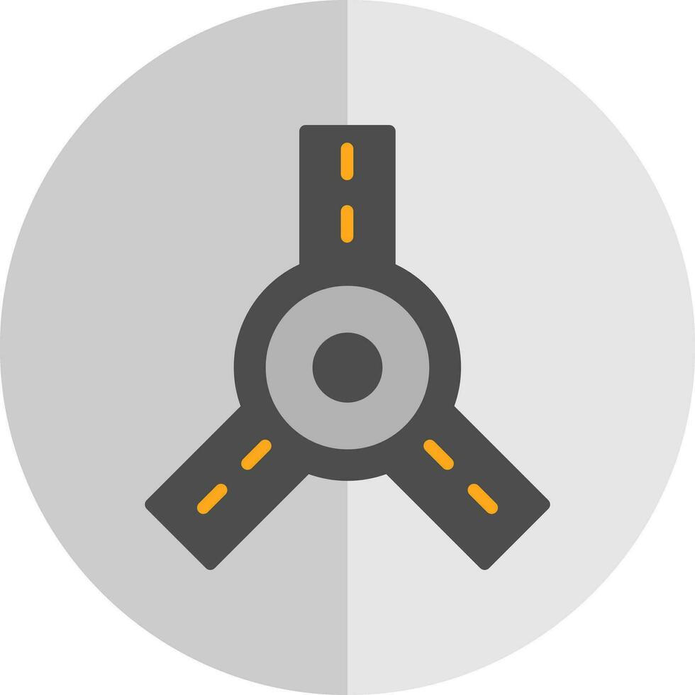 Roundabout Vector Icon Design