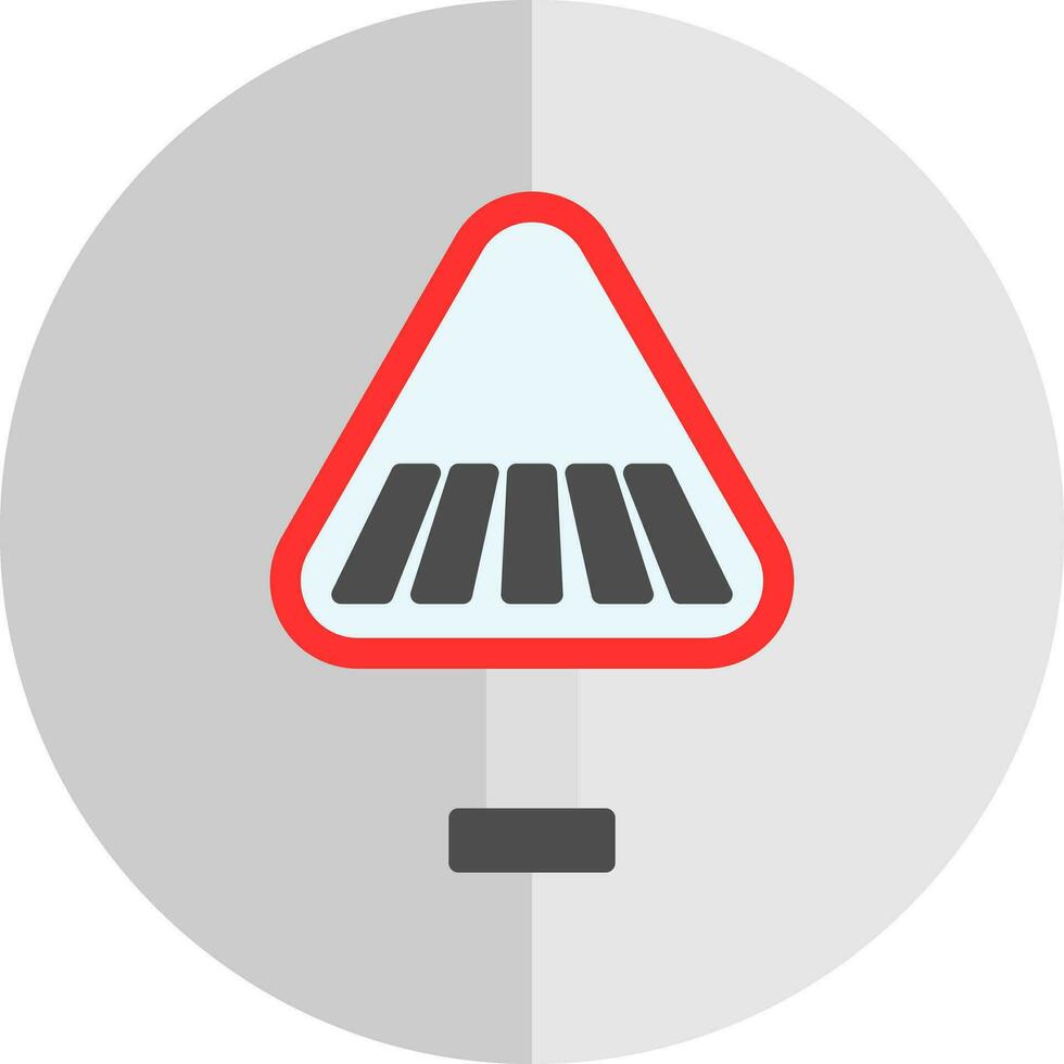 Pedestrain Crossing Vector Icon Design