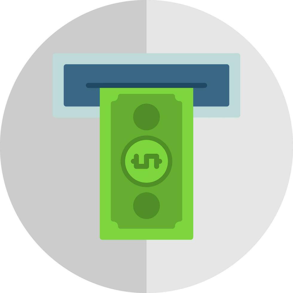 Cash withdrawal Vector Icon Design