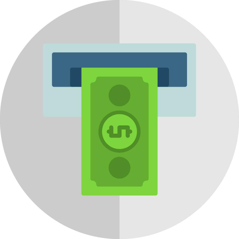 Cash withdrawal Vector Icon Design