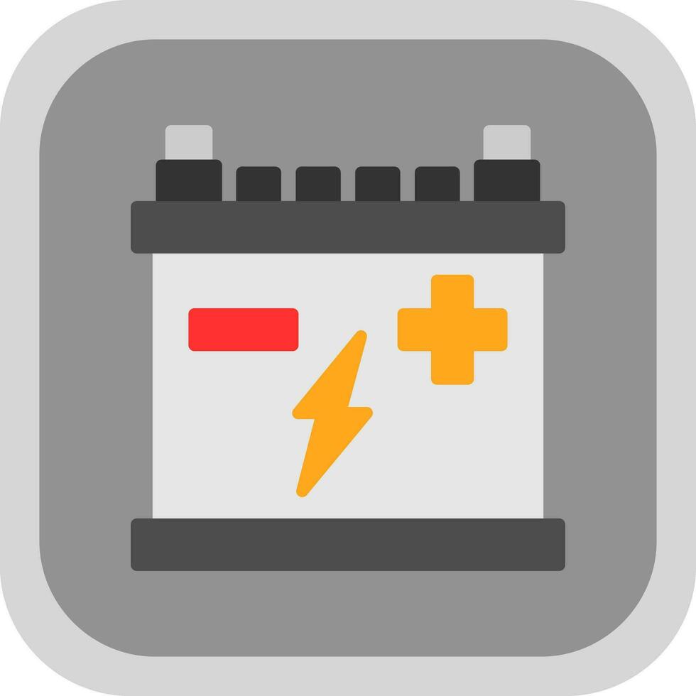 Car battery Vector Icon Design