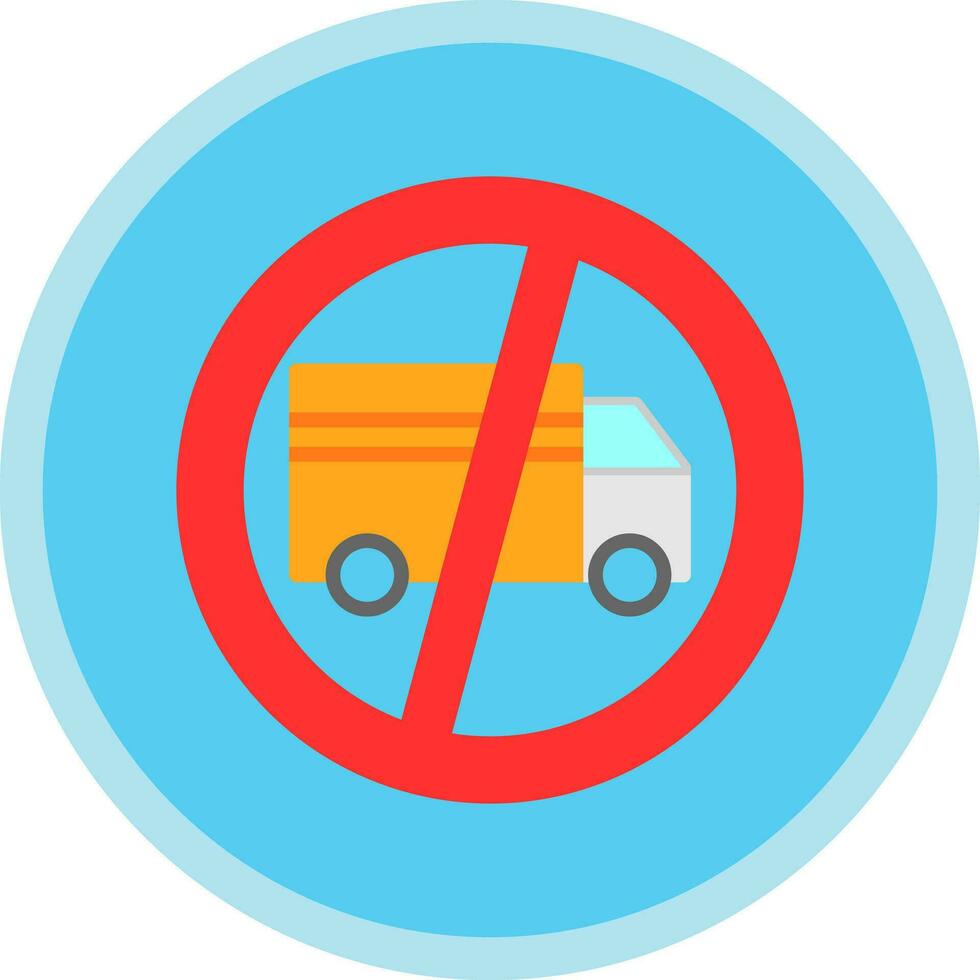 No Trucks Vector Icon Design